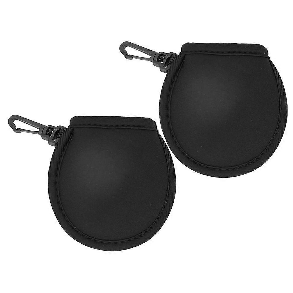 Golf Ball Protective Cover Portable Golf Accessories Enhances Performance Practical Design Neoprene Plush Lining 2Pcs