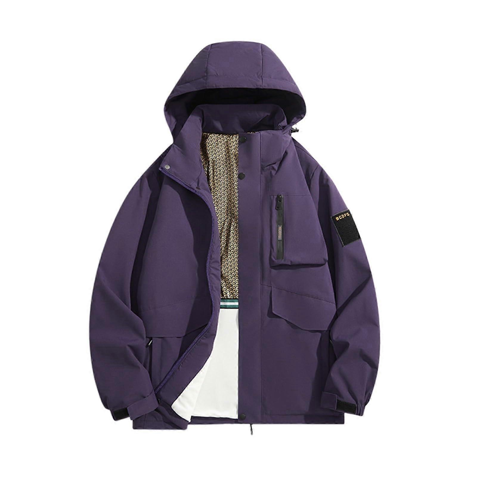 Coat Men's Winter Long Jacket Transition Jacket with Hood A2Lila 3XL Ref: 3702