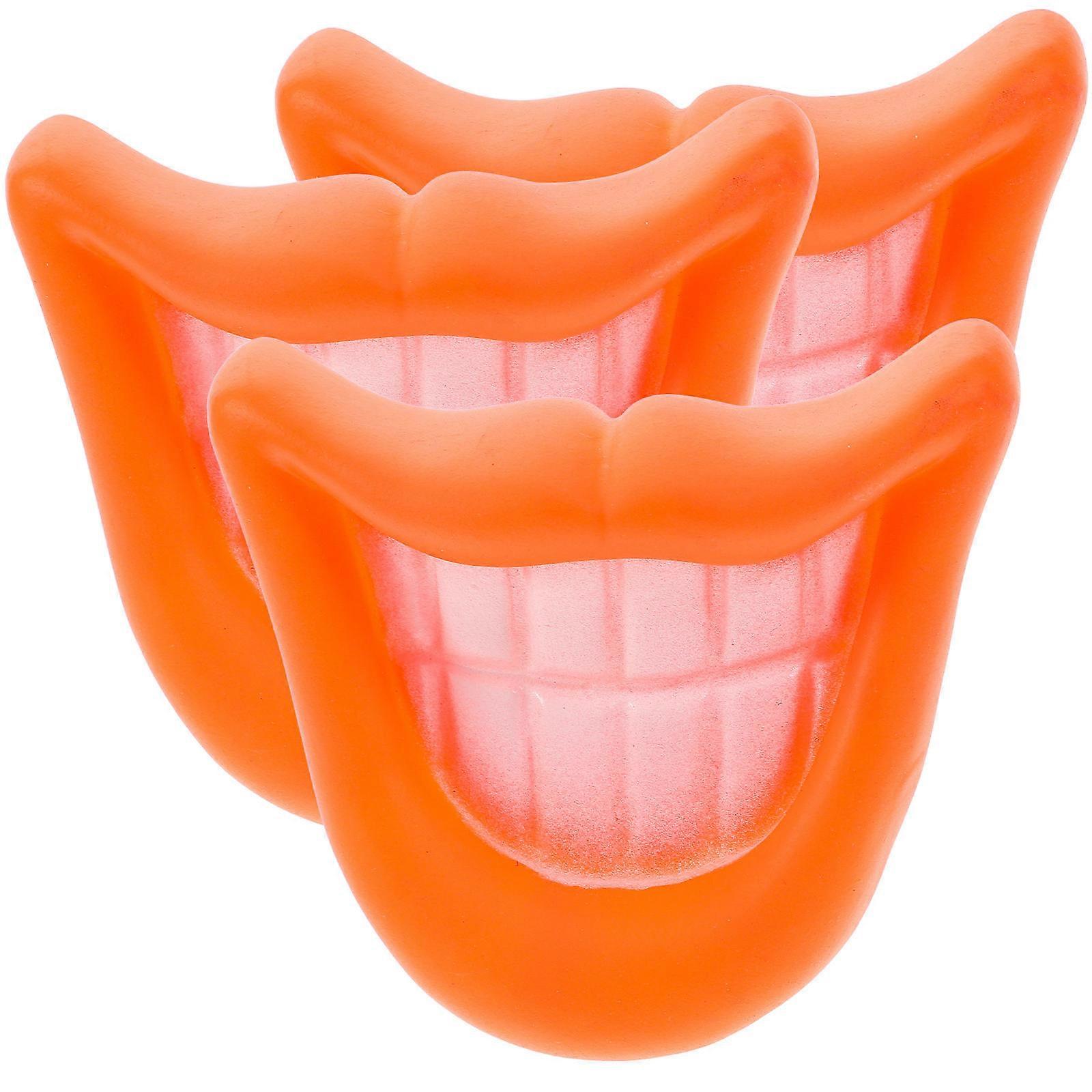 Doux Squeak Jouets Bouche En Forme Chien Jouets Utilisation Quotidienne .5X7X8CM Aide À L’exercice 3Pcs