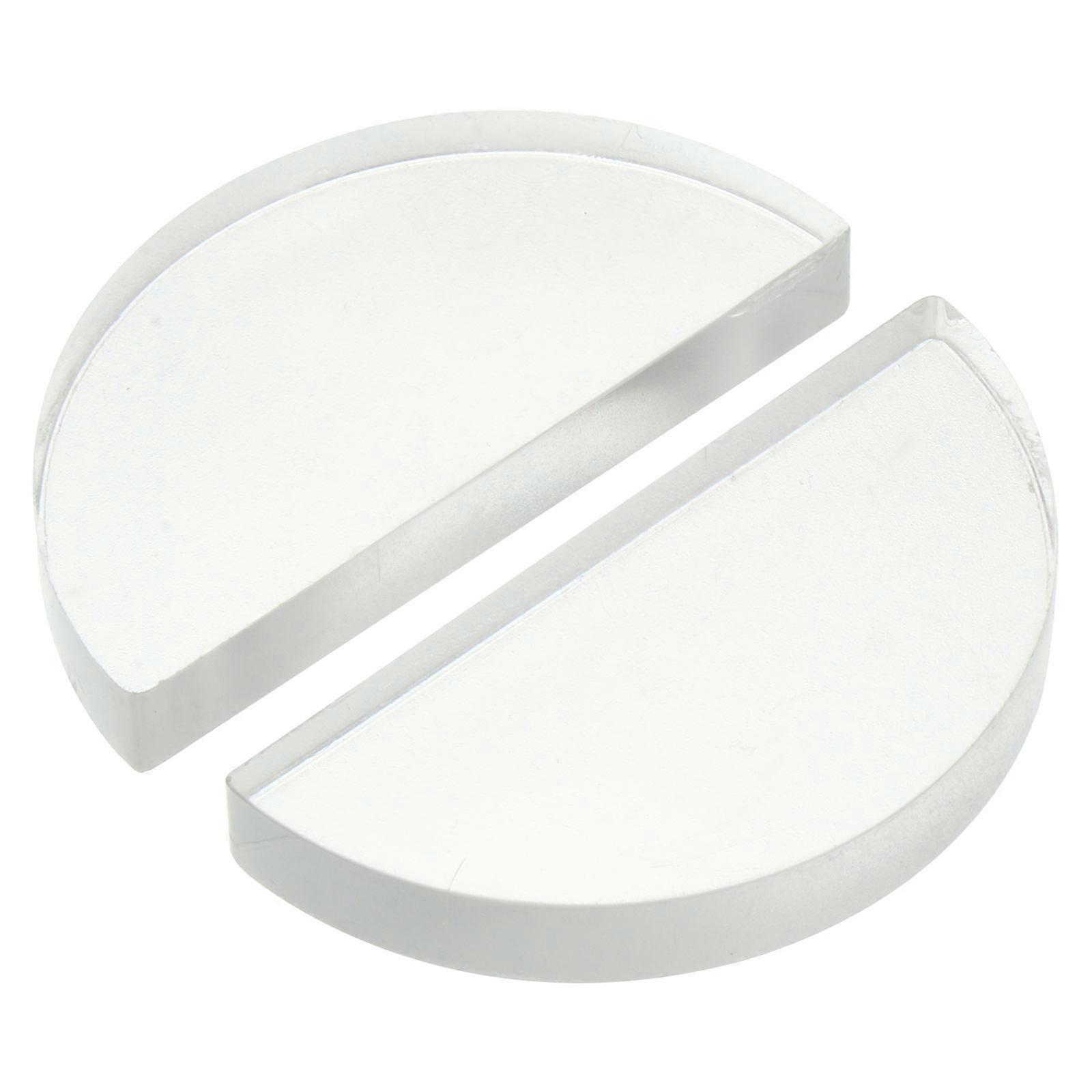 Reflection Lens Optical Glass Physics Teaching Aid Classroom Use 2Pcs