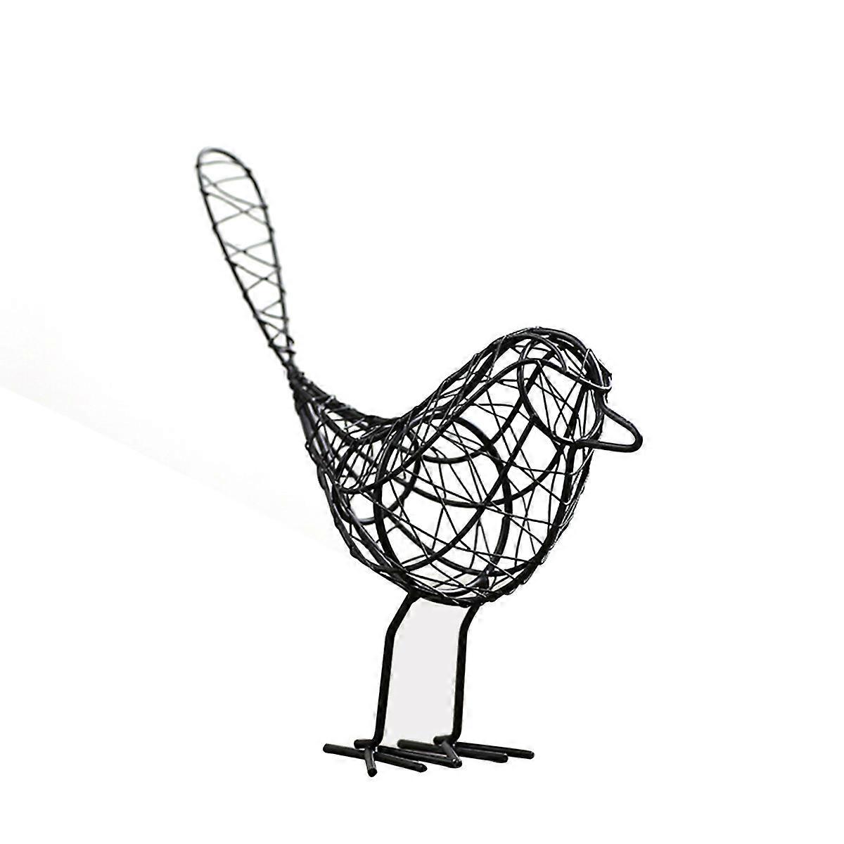 שולחן עבודה ברזל קישוט מקסים ציפור חיה ארוג מלאכה משרד ביתי גן קישוט ציוד צילום 1 סט