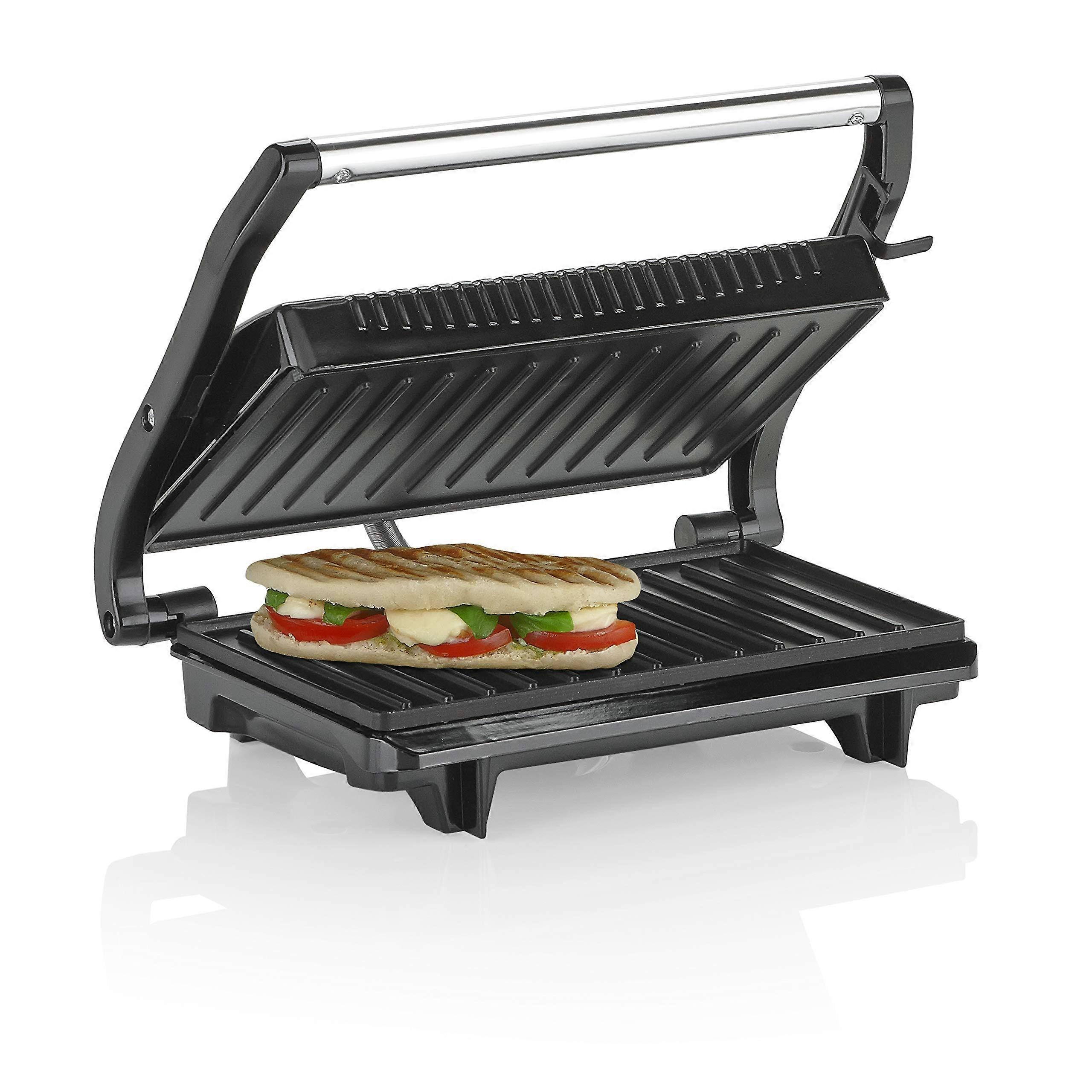 Contact Grill GR-2846 Sandwich Maker with Stainless Steel Design, 700 Watts, Non-Stick Coating, Insulated Handles