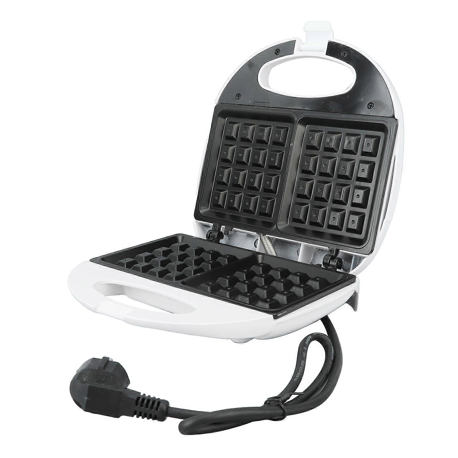Waffle Iron 750W Mini Aluminum Alloy Waffle Maker with Non Stick Plate for Breakfast Snacks EU Plug 220V