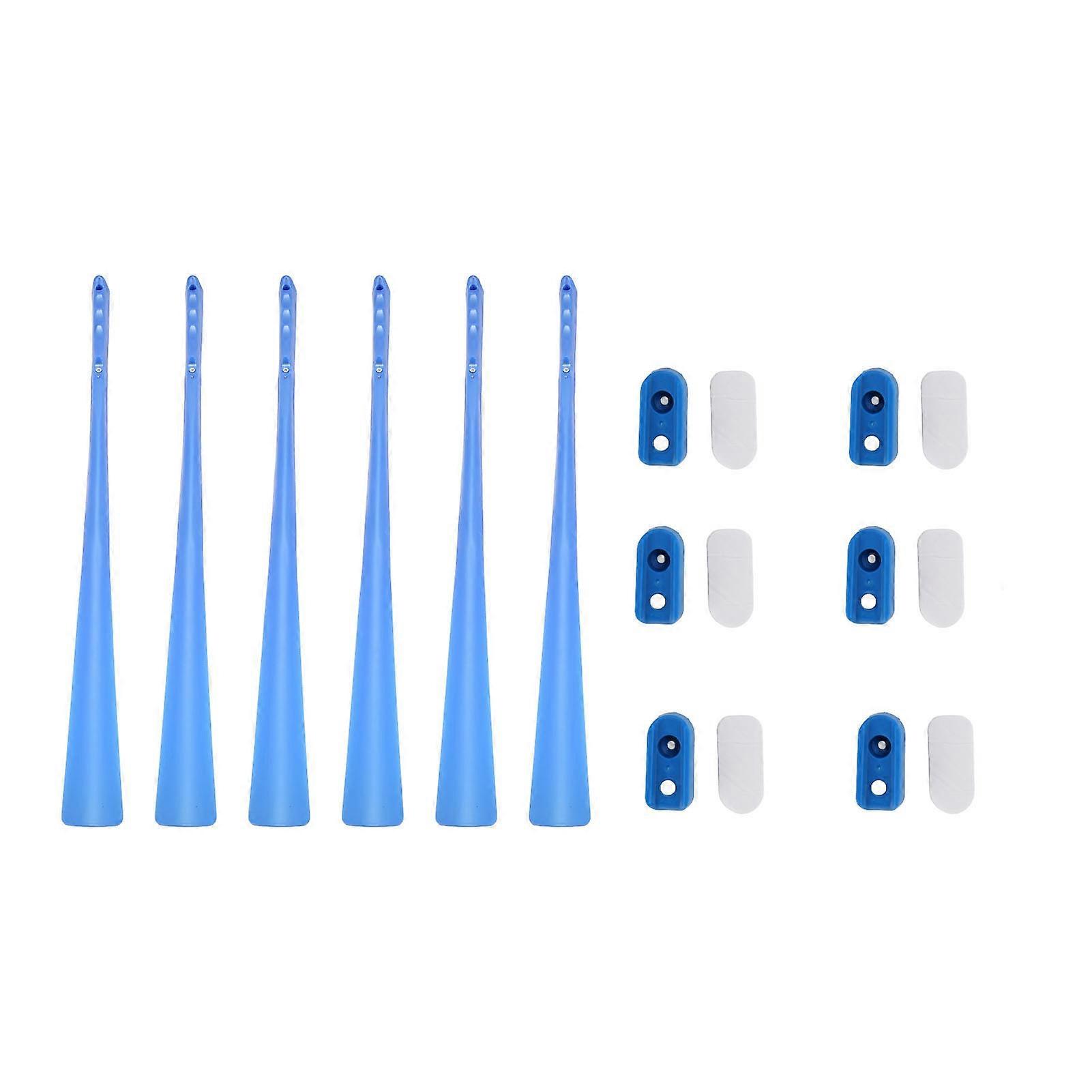 6 Pack Long Handled Shoe Horns, Portable and Self-Helping, for Elderly and Injured People, Men and Women
