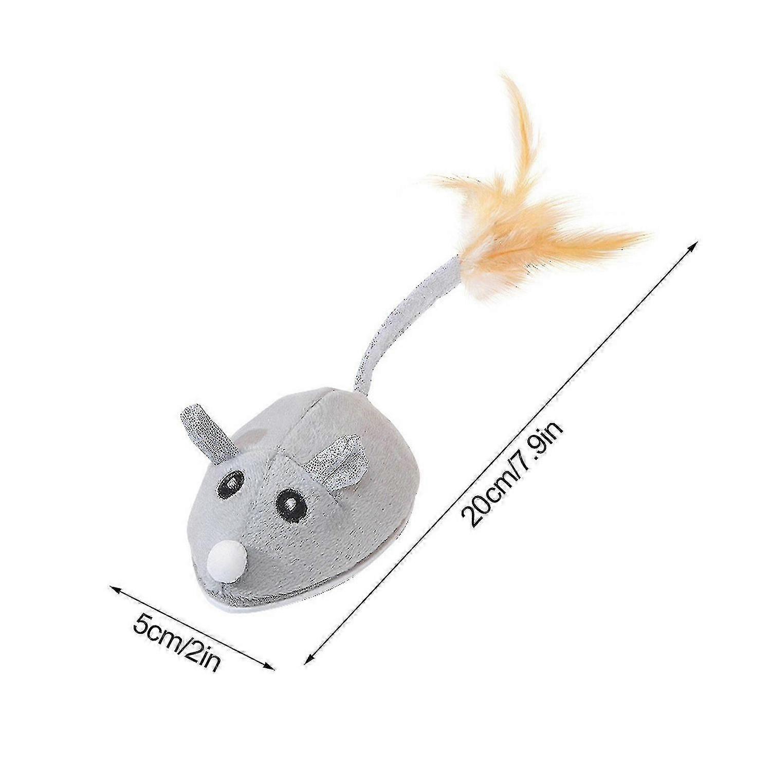 Interactive Cat Mouse Toy,automatic Robotic Mice Toy,electronic Electric Ball Toy For Indoor Cats/kittens,usb Rechargeable