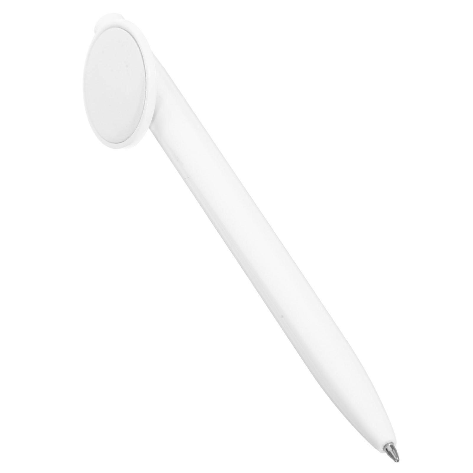 Office Pen Diy Press Type Pen Heat Transfer Neutral Pen 13.50X2.80X1.50cm Cylindrical White Thermal Sublimation Coating 1Pack