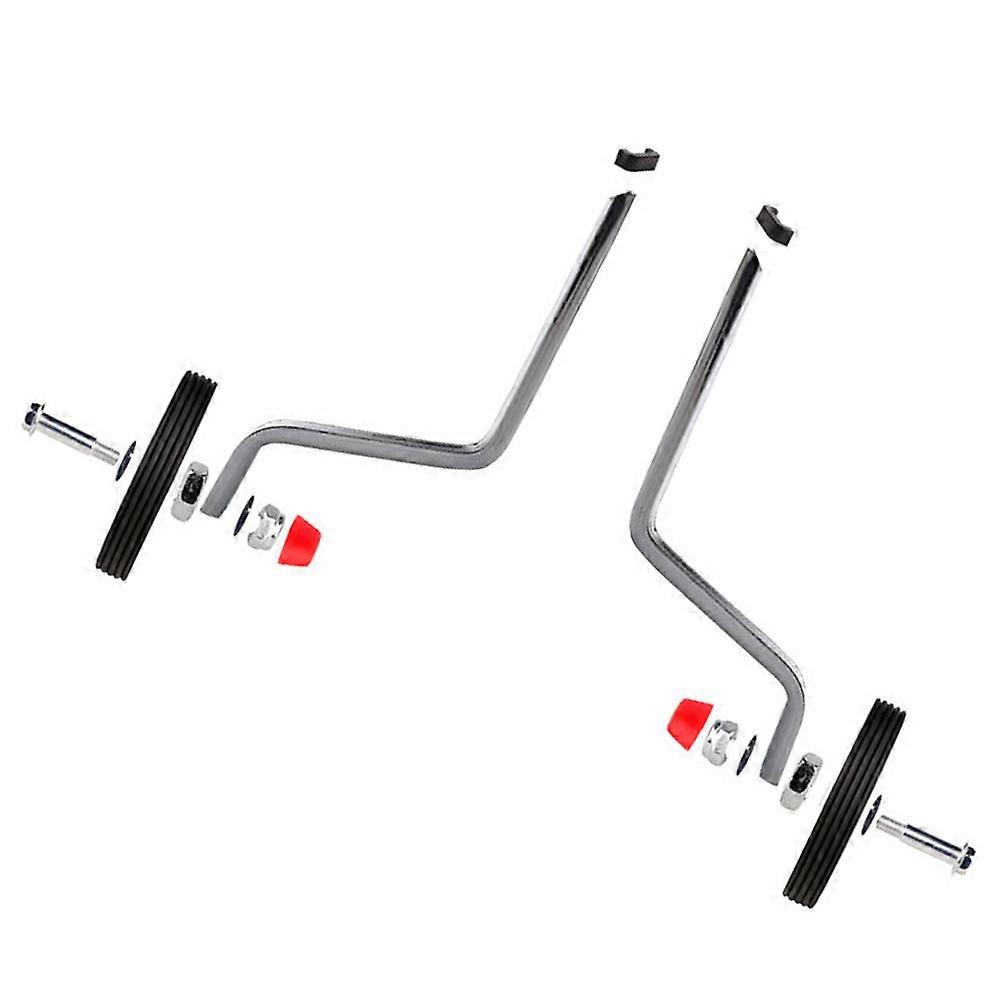 Bike Stabilizers Set Wear Resistant Auxiliary Wheels for Quiet Training, Enhanced Balance, Easy Installation, Durable Flexible Design