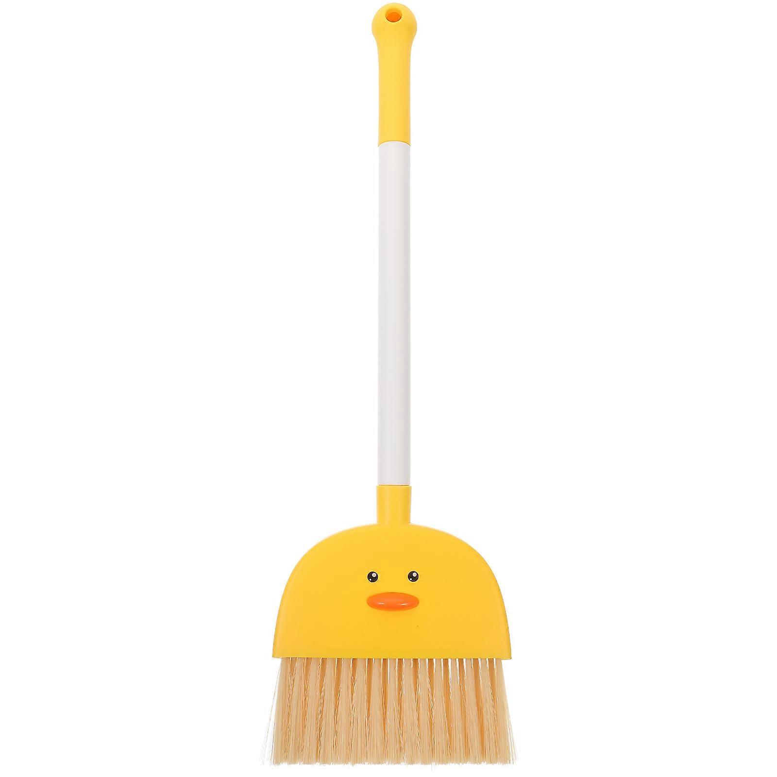 Cleaning Supplies for Kids Small Broom for Children Housework Helper Yellow 50.00X15.00X2.00CM 1Pack