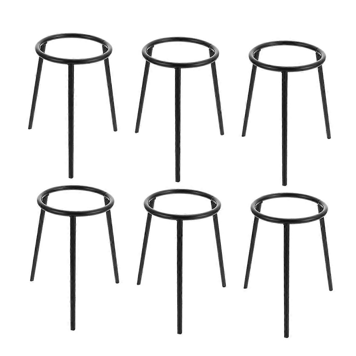 Alcohol Lamp Stand 6-Piece Set, Durable Lab Burner Stands For Chemistry Experiments, Beginner Student Friendly