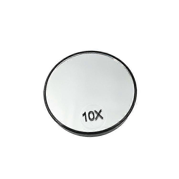 10x Magnifying Makeup Mirror, Round Design, With Two Suction Cups for Shaving and Makeup