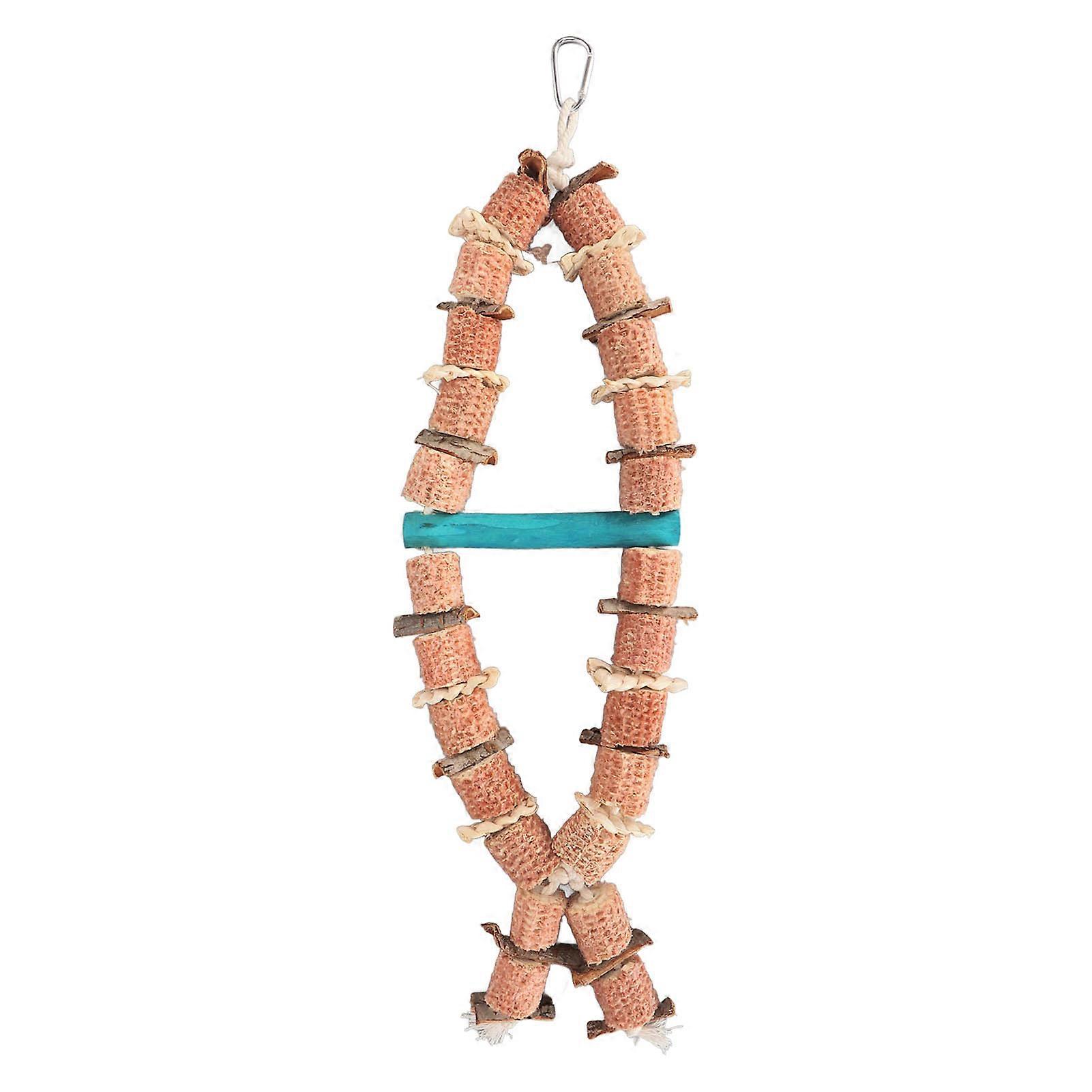 Parrot Corn Cob Chew Toys Bite Resistant Hanging Bird Chewing Cage Toy for Macaws African Gray Parrots and Other Birds