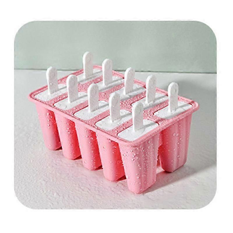 Silicone Ice Cream Mold with Handle for 10 Bars