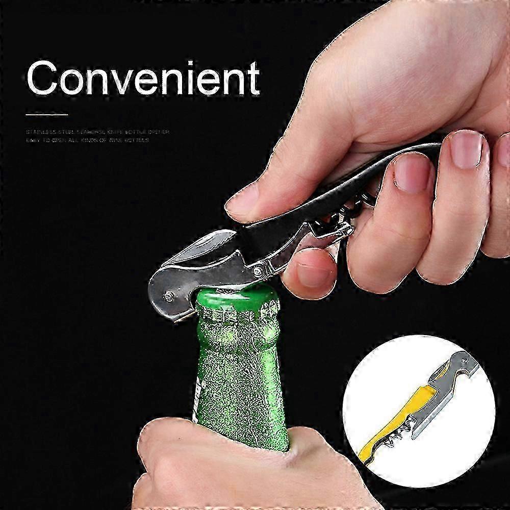 Ouvre-bouteille portable multifonctionnel en acier inoxydable adapté à certaines marques