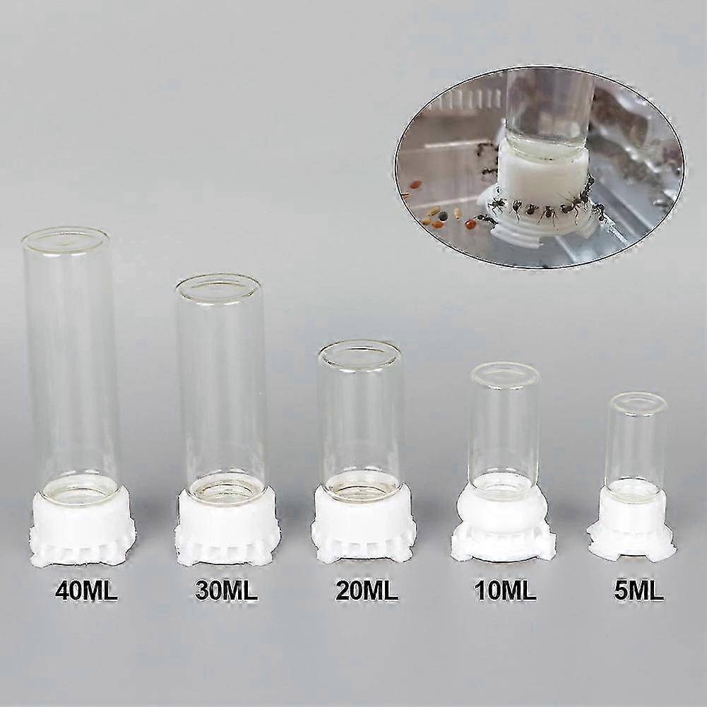 5-40ml Ant Farm Water Tower Anthill Water Bowl for Ant House Workshop Water Feeder Ant Nest Drinking Bottle
