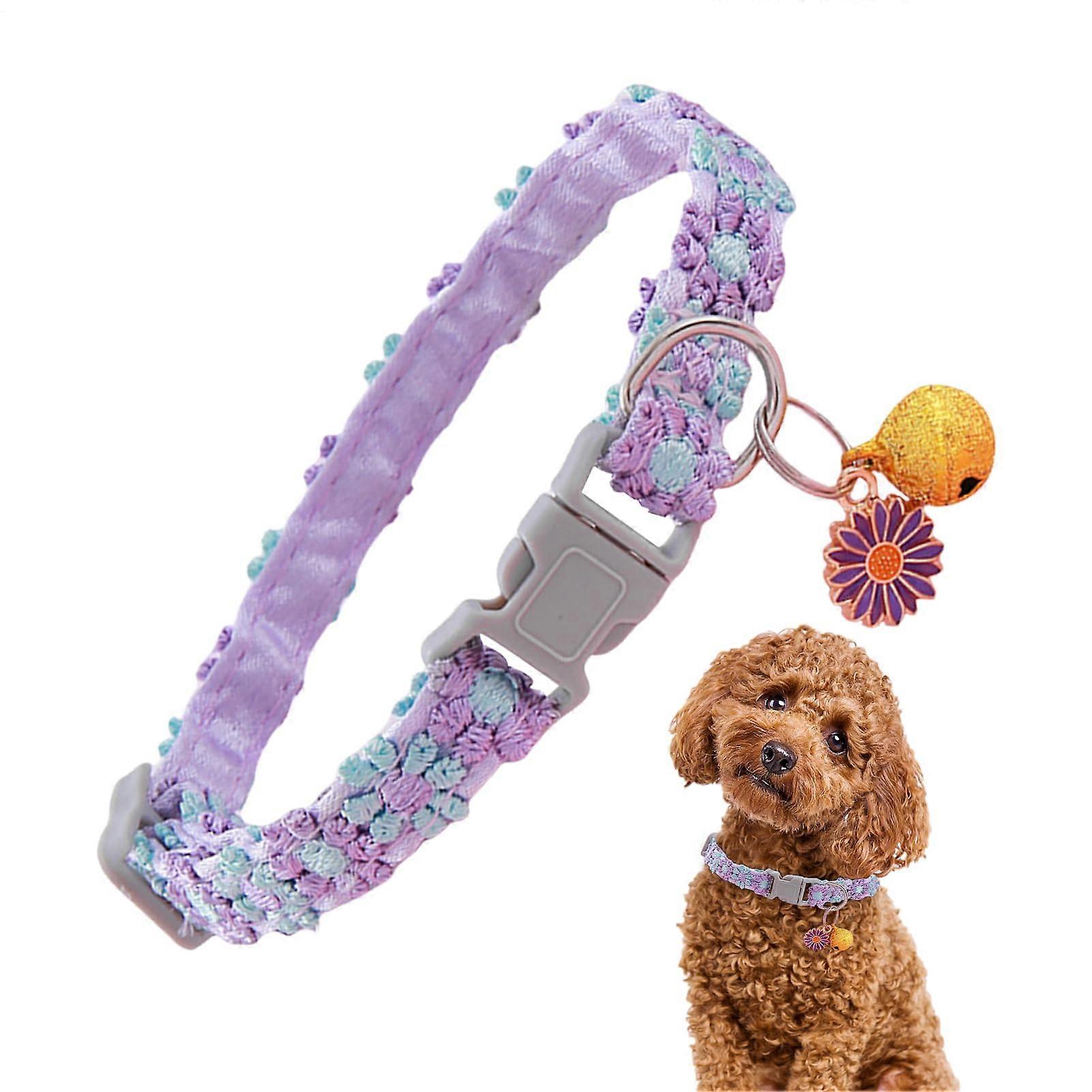 Safety Cat Collars - Kitten Collar With Detachable Bell, Adjustable Pet Tag Collar For Small, Medium And Large Pets