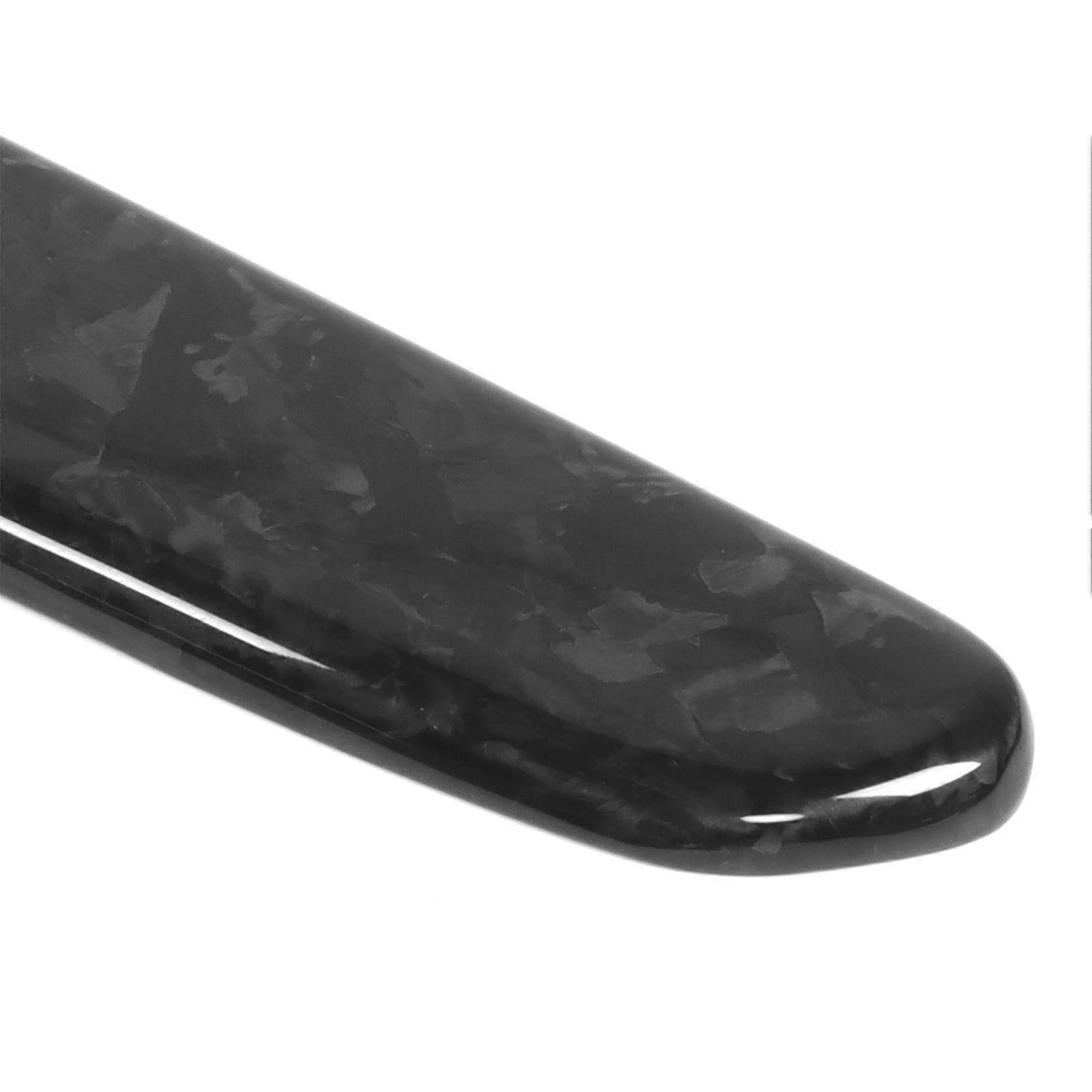 2Pcs Console Gear Shift Side Trim Strip Cover Carbon Fiber Decor Fit for Tesla Model 3 2018‑2021Carbon Fiber Texture