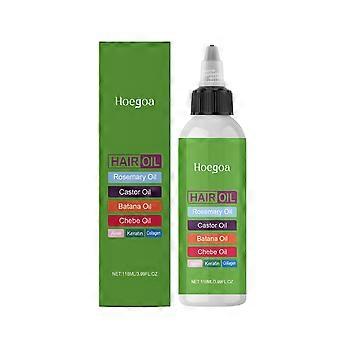 Rosemary Oil With Castor, Batana, Chebe Oil - Infused With Kertain & Collagen & Aloe - Blend of Effective Hair Oil - Strengthening Treatment - 118ml