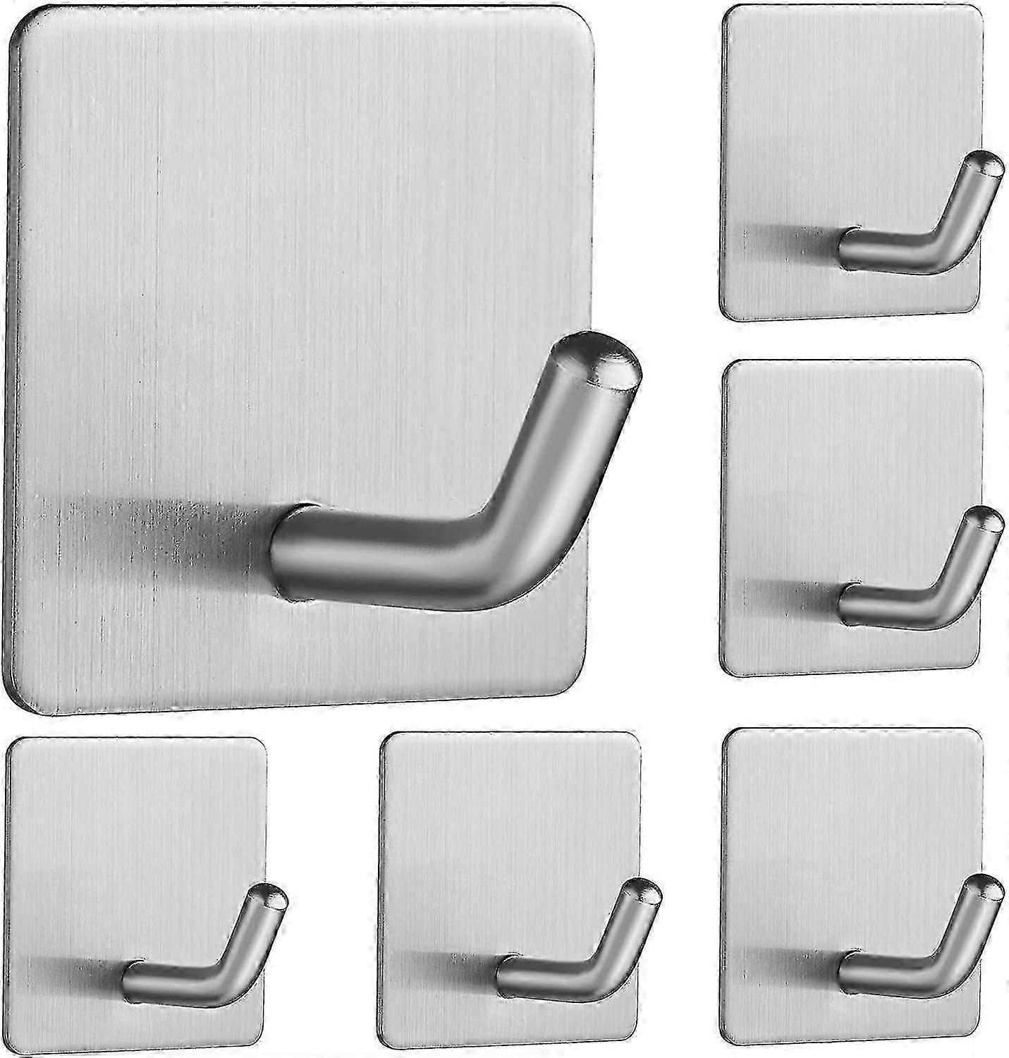 Self-adhesive Towel Hooks Without Drilling, Suitable for Stainless Steel