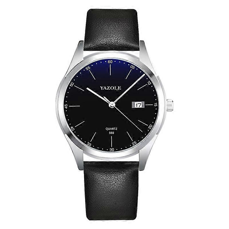 YAZOLE 560 Leather Strap Quartz Movement Watch