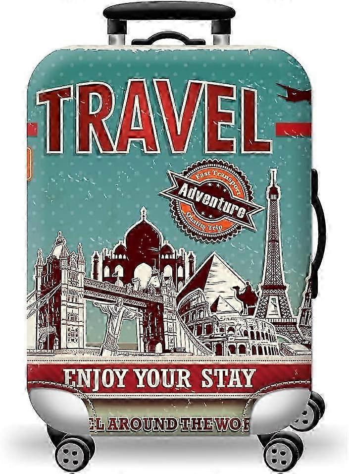Funda de equipaje de viaje Spandex - Protector de maleta lavable para equipaje