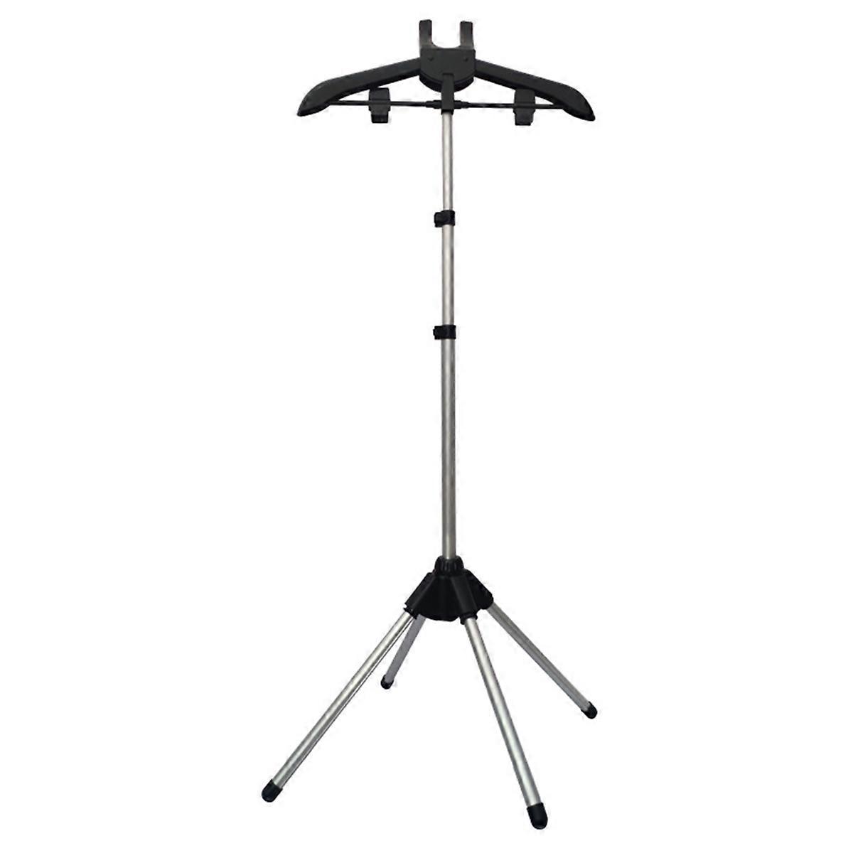 Husholdningsgulvhængende strygestativ displaystativ tøjbøjle tøj foldbar stativ dampbøjle sort