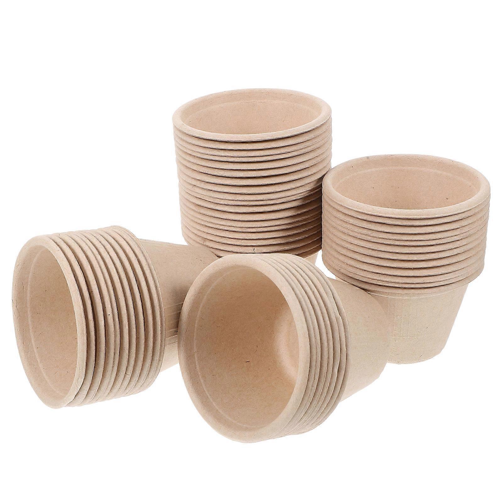gobelets de crème glacée gobelets en pulpe jetables pour dessert support à emporter diverses occasions 50pcs