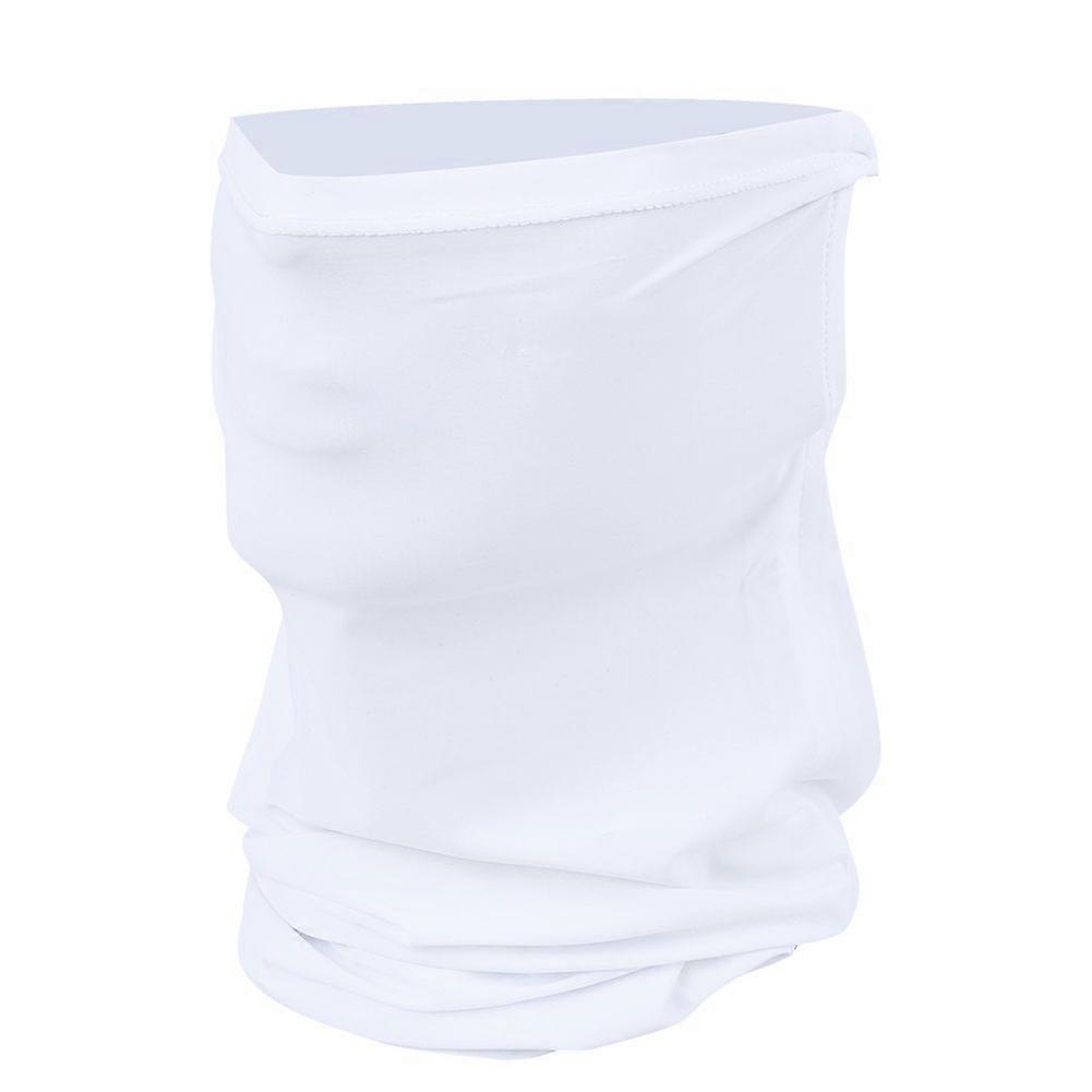 חיצוני יוניסקס קרח משי קרם הגנה פנים מגן מרובע מגבת עמיד לאבק עמיד לרכיבה על אופניים Sportwhite YMQX)