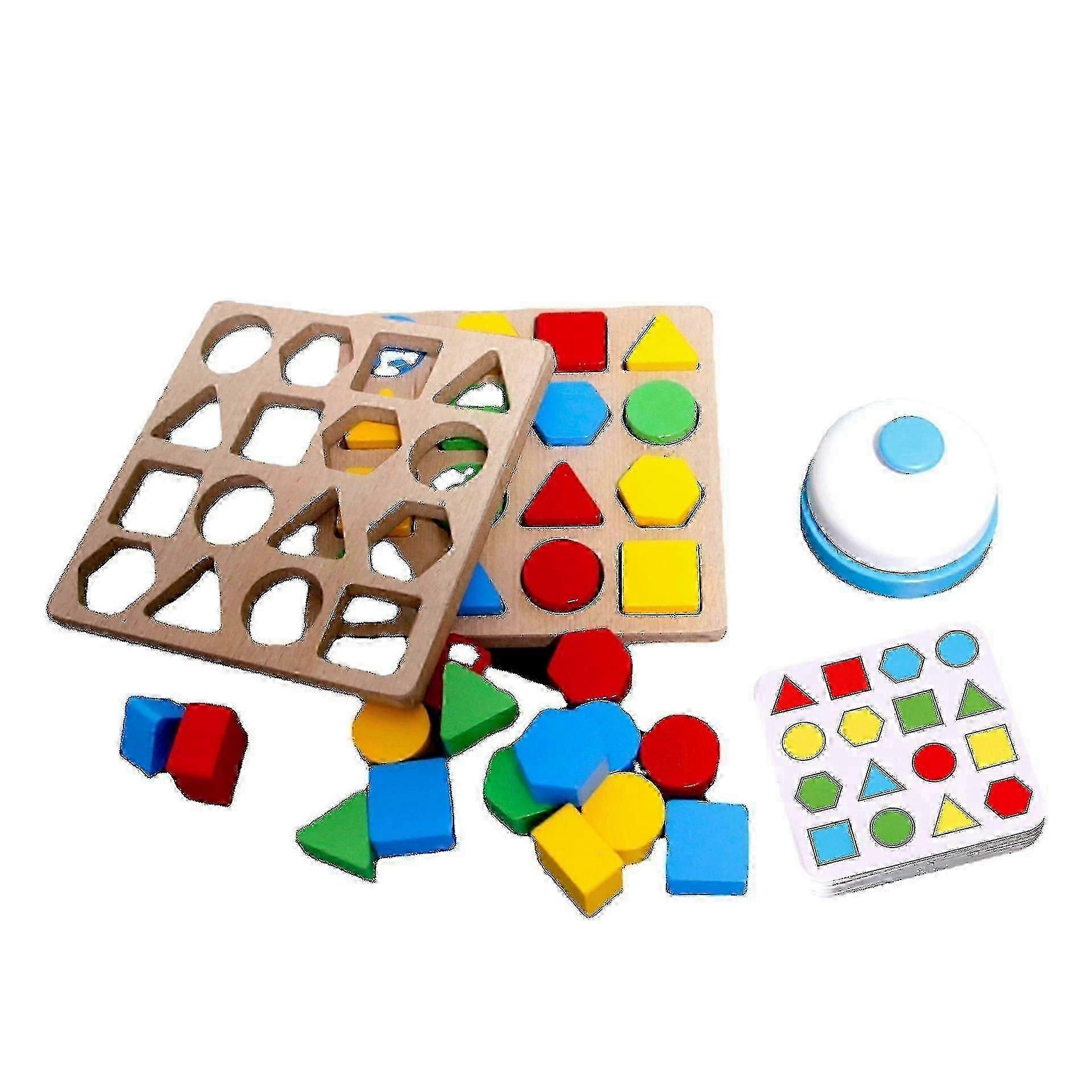 Geometric Shape Matching Toy Children's Educational Early Learning Matching Parent-child Interactive Tabletop Matchmaking Game
