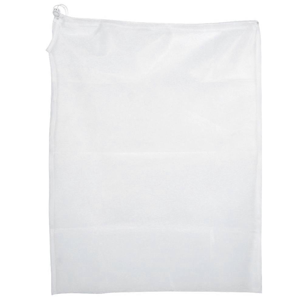 2pcs Reusable Fruit Vegetable Mesh Storage Drawstring Shopping Filter Bag Holder