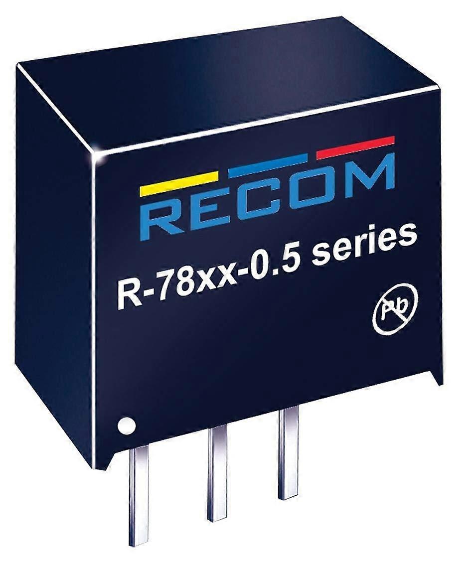 RECOM POWER R-7812-0.5 DC/DC Converter, 12V 6W Non-Isolated Step Down, Fixed Output, SIP Through Hole Design