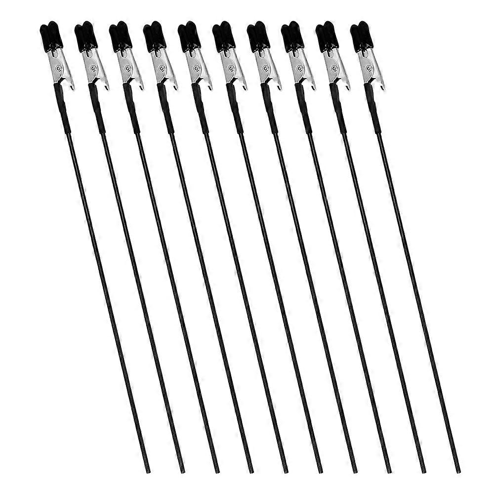 10pcs Metal Clip Sticks for Airbrush, DIY, Hobby Projects – Versatile Wire Clamps for Cards, Photos, and Table Displays