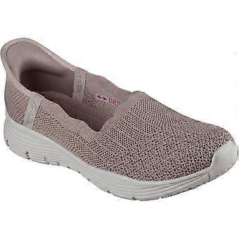 Skechers Seager Believe It Textile Women's Dark Taupe Trainers
