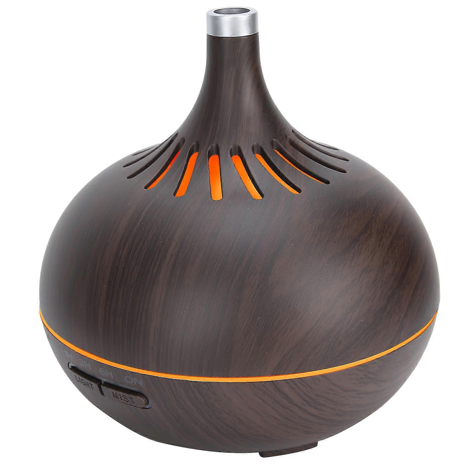 Wood Grain Home Humidifier Ultrasonic Aroma Diffuser with LED Light 400ml