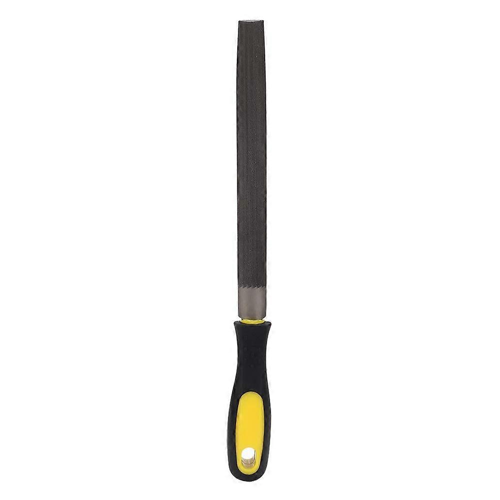 8-Inch Half-Round Mill File With Ergonomic Handle, T12 Carbon Tool Steel, For Filing Steel And Iron