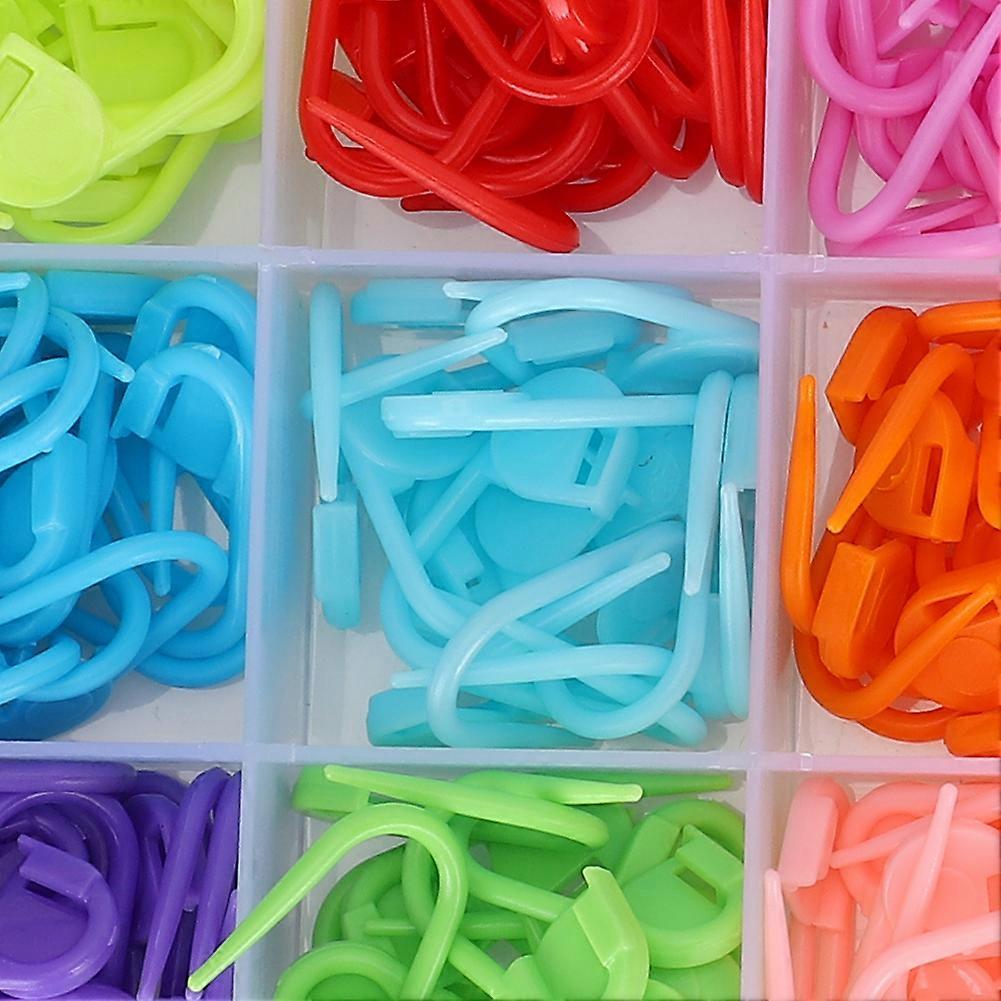 510Pcs Knitting Locking Stitch Markers Crochet Colored Counter AntiSolution Plastic Small Pin