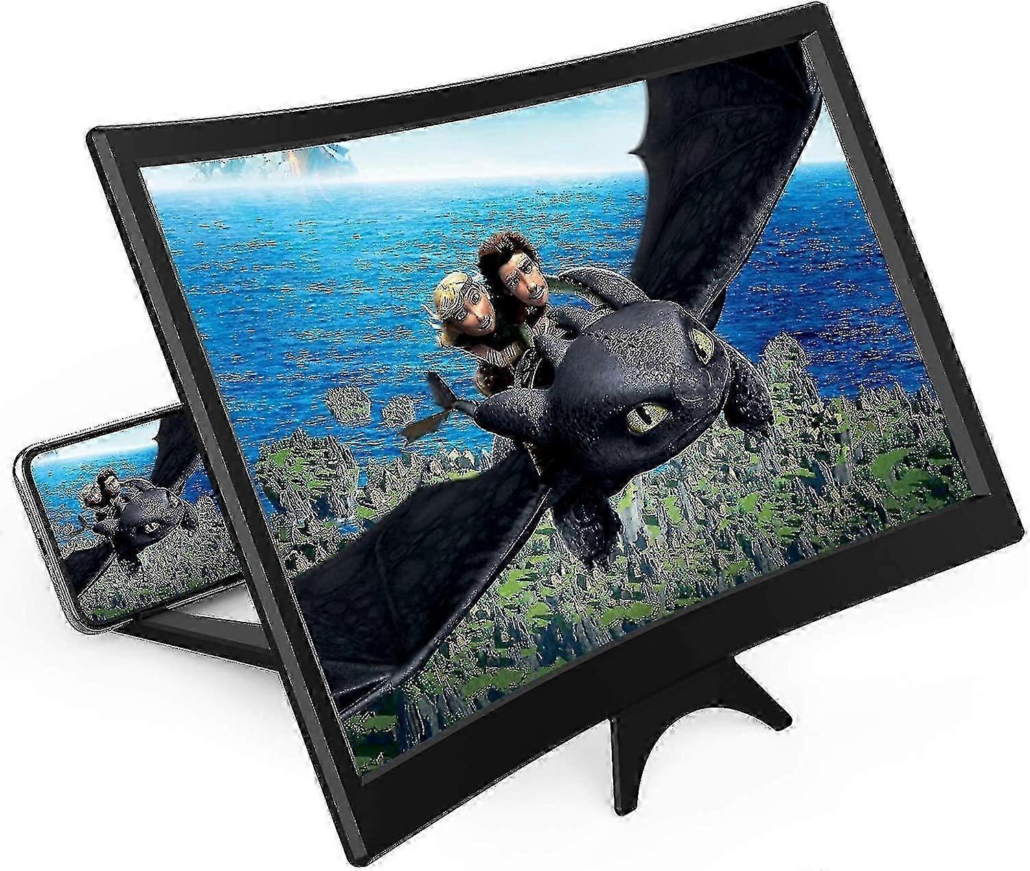 AURA 14quot; Phone Screen Magnifier,Movie Screen Magnifying With Curved Surface
