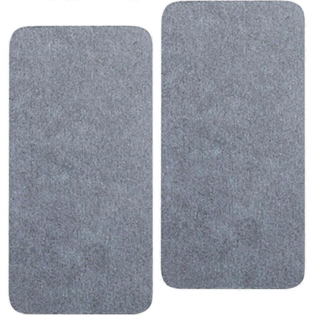 2pcs Multi Functional Diatomaceous Earth Absorbent Mats for Bathroom Countertops – Water Absorbing Soap Holders, Cup Pads & Quick Drying Coasters for