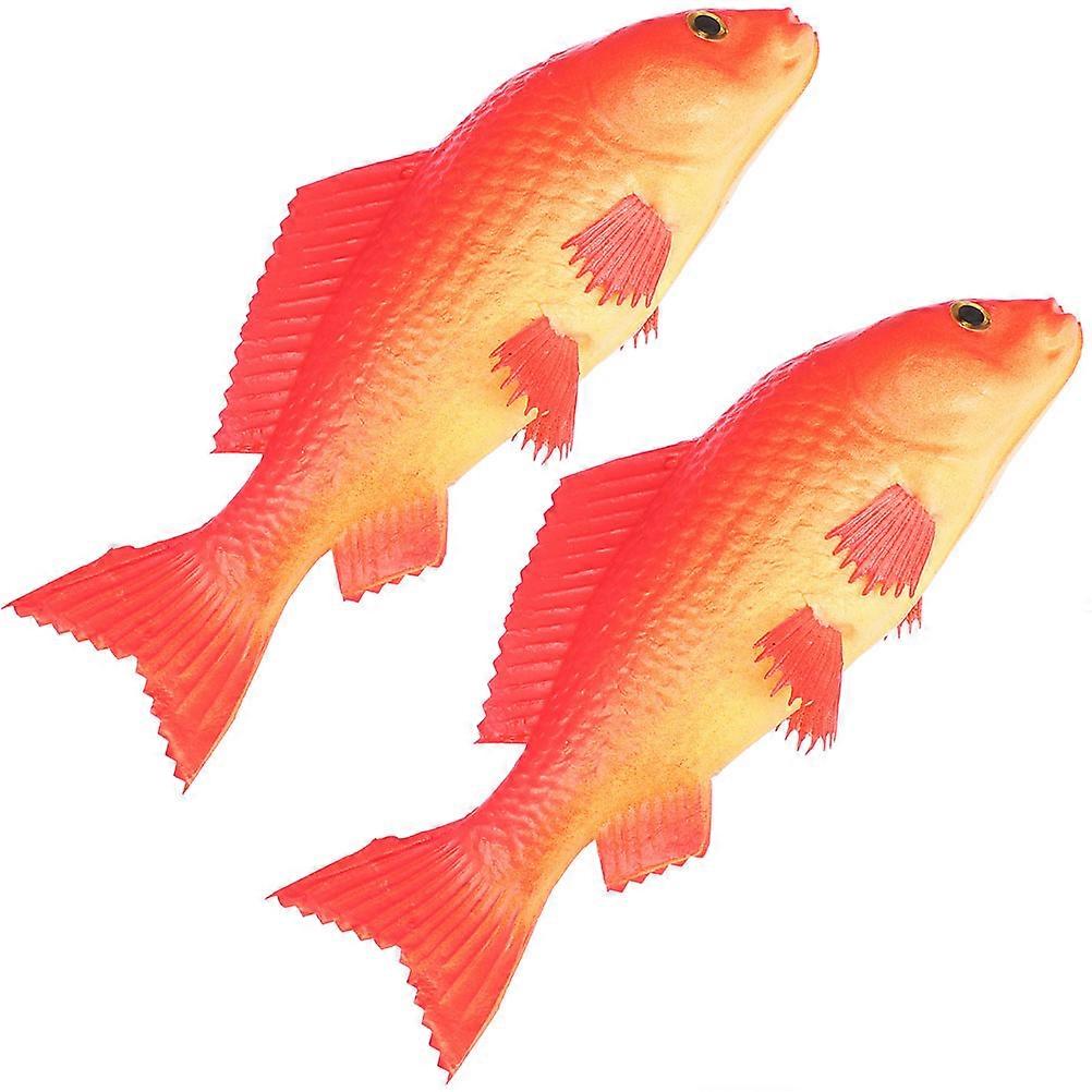 Hemoton 2pcs PU Fish Model Simulation Animal Educational Model Artificial Fish Model