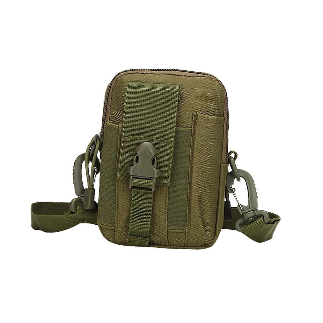 Waist Bag Multifunctional Adjustable For Smartphones Hunting Trekking Camping Army Green System For Various Devices