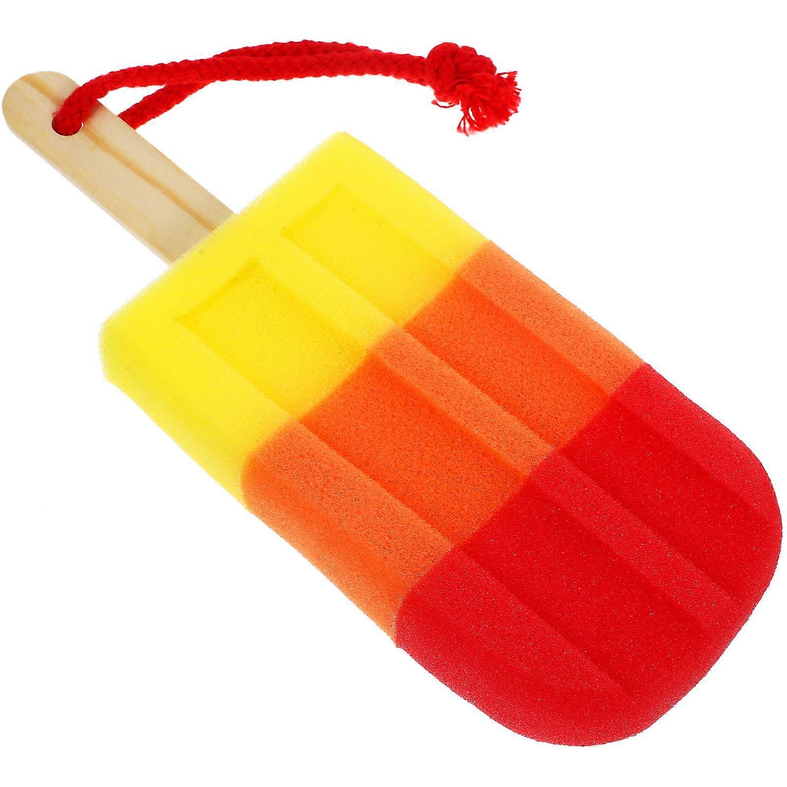 Ice Cream Shaped Bathing Sponge for Gentle Exfoliation, Space Saving Design, Luxurious Touch