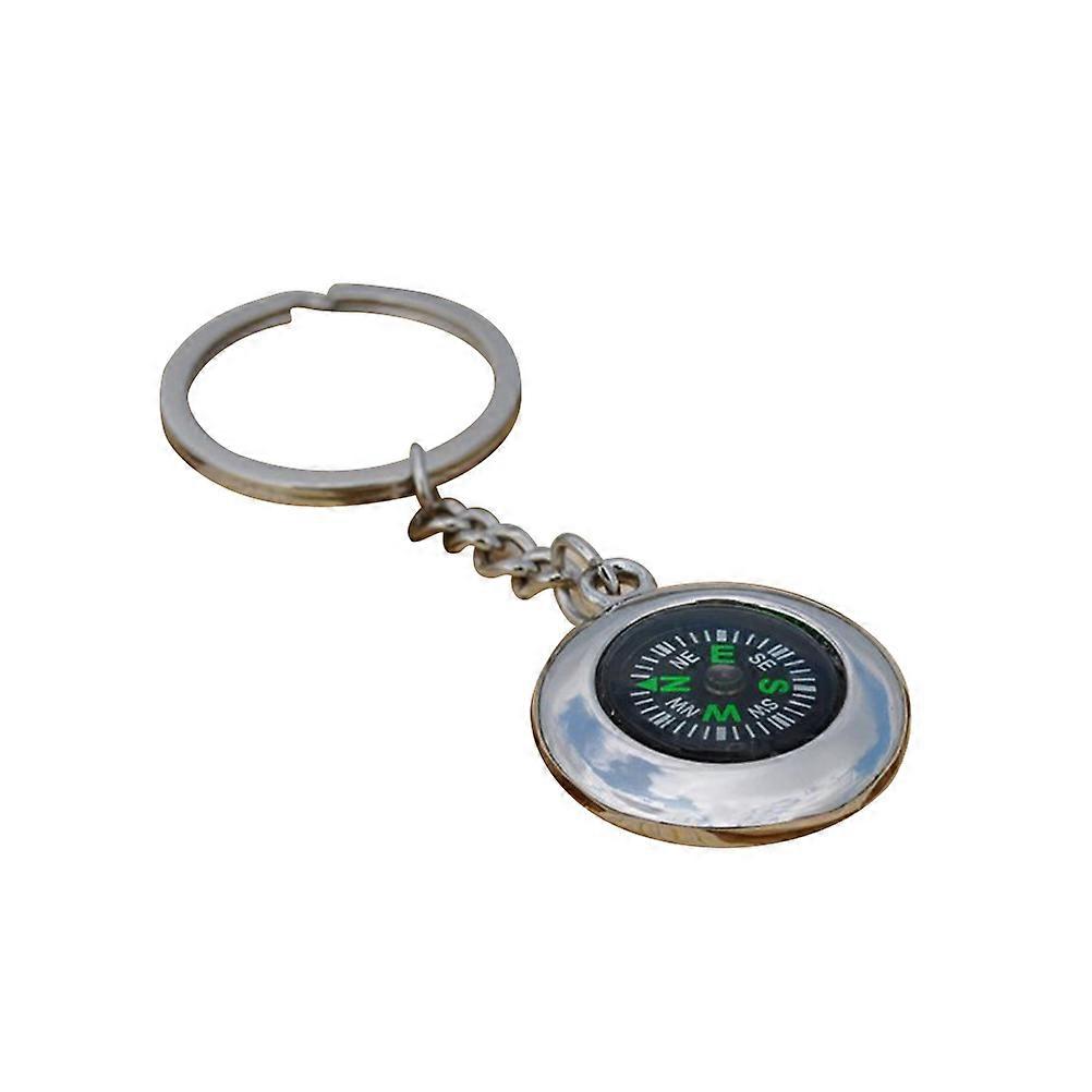 Metal Compass Keychain Creative Gift for Key Holding MultiColor Durable Design 3.5 Inch