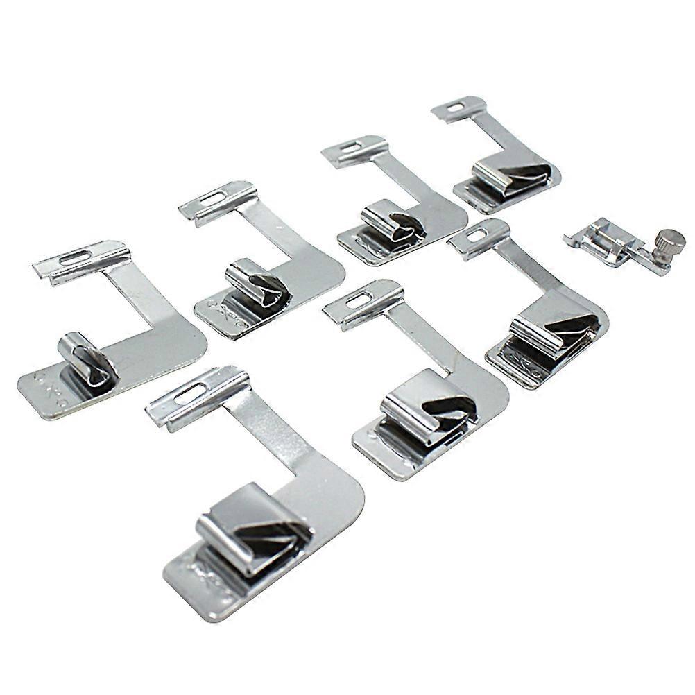 7 in 1 Sewing Machine Presser Foot Set for Home Use with Rolled Hem Presser Foot