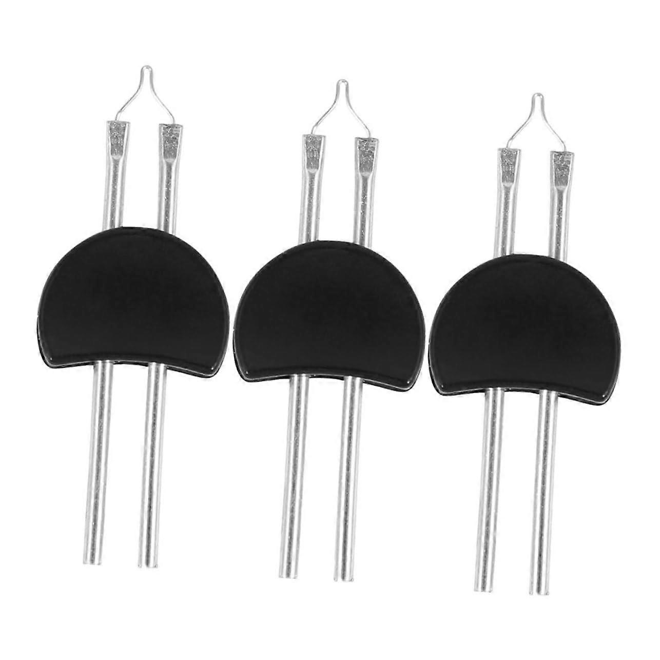 "Solder Sticks 3-Pack for Wax Melting Replacement Tips Compatible with Thread Burner Tools Steel Material"