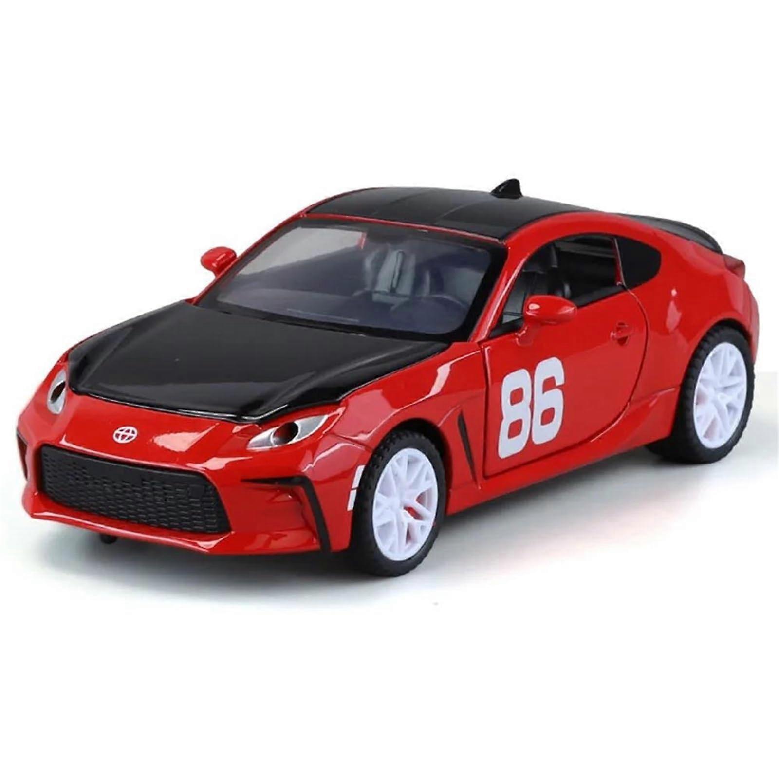 Diecast 1:32 Scale for Toyota GR86 Alloy Car Models Vehicle Model Display Simulation Collection Ornaments (Red)