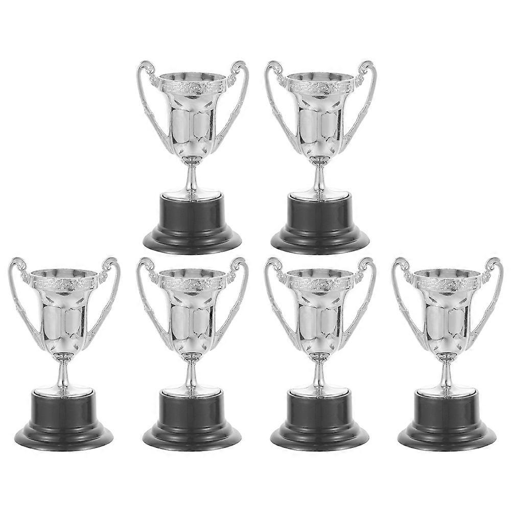 6Pcs Bright Color Trophy Prop For Sports Event And Game Prize With Plastic Material