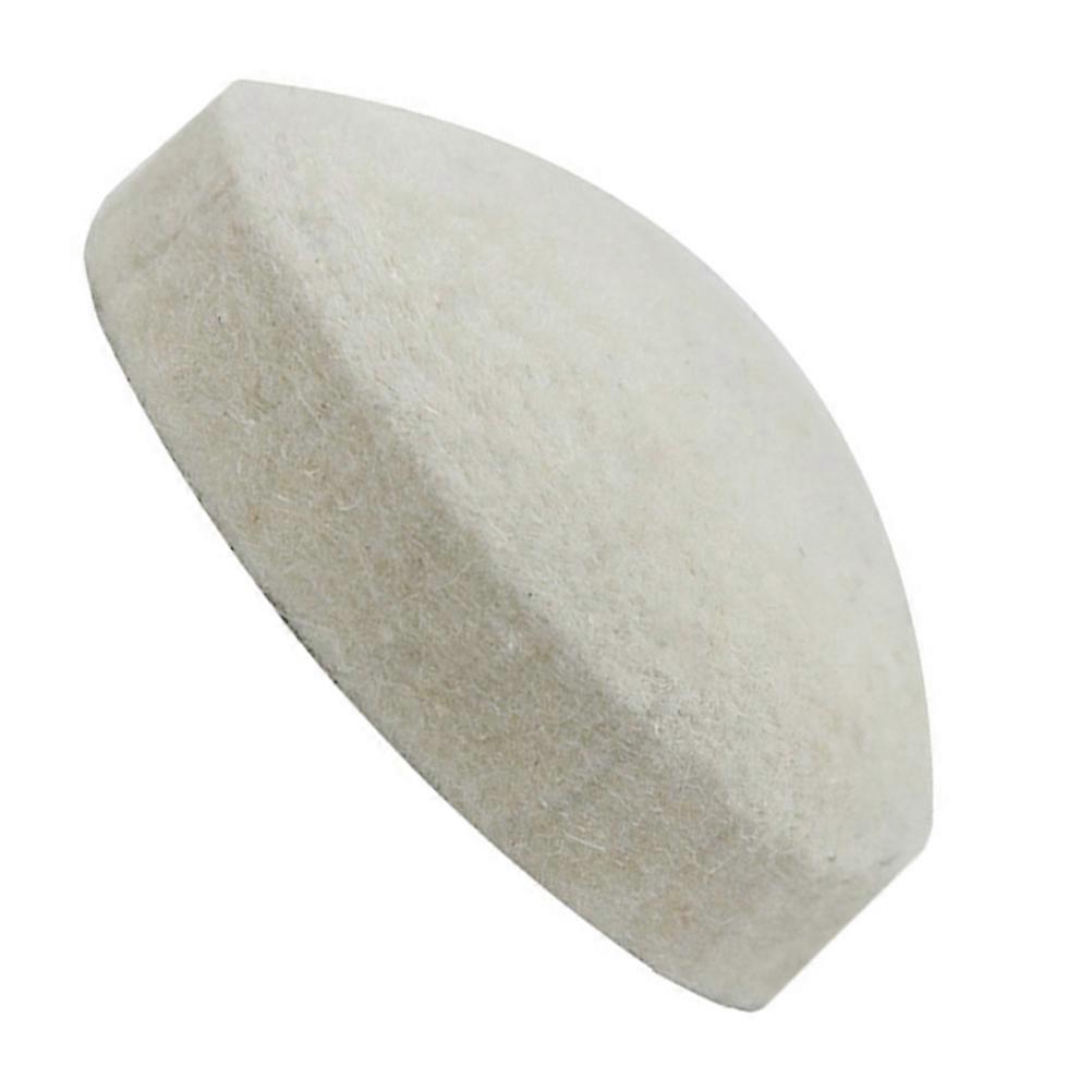 Durable Wool Drum Kit Beater Head for Daily Use Easy to Install White Replacement Pads 1 Pack