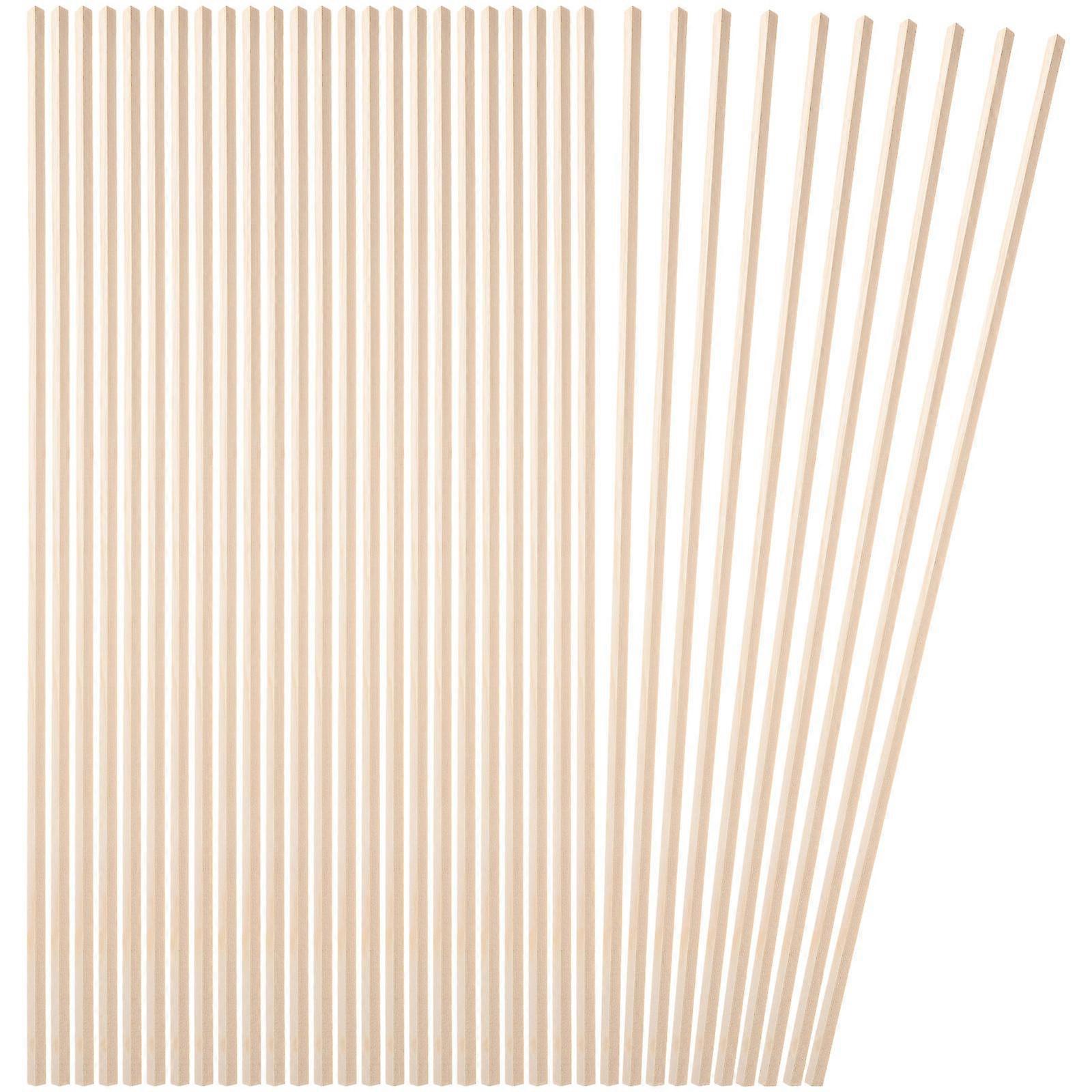 Wooden Molding Trim Strips Isosceles Triangle Shape Decorative Edge for DIY Models Furniture Screen Installation Crafting 10pcs