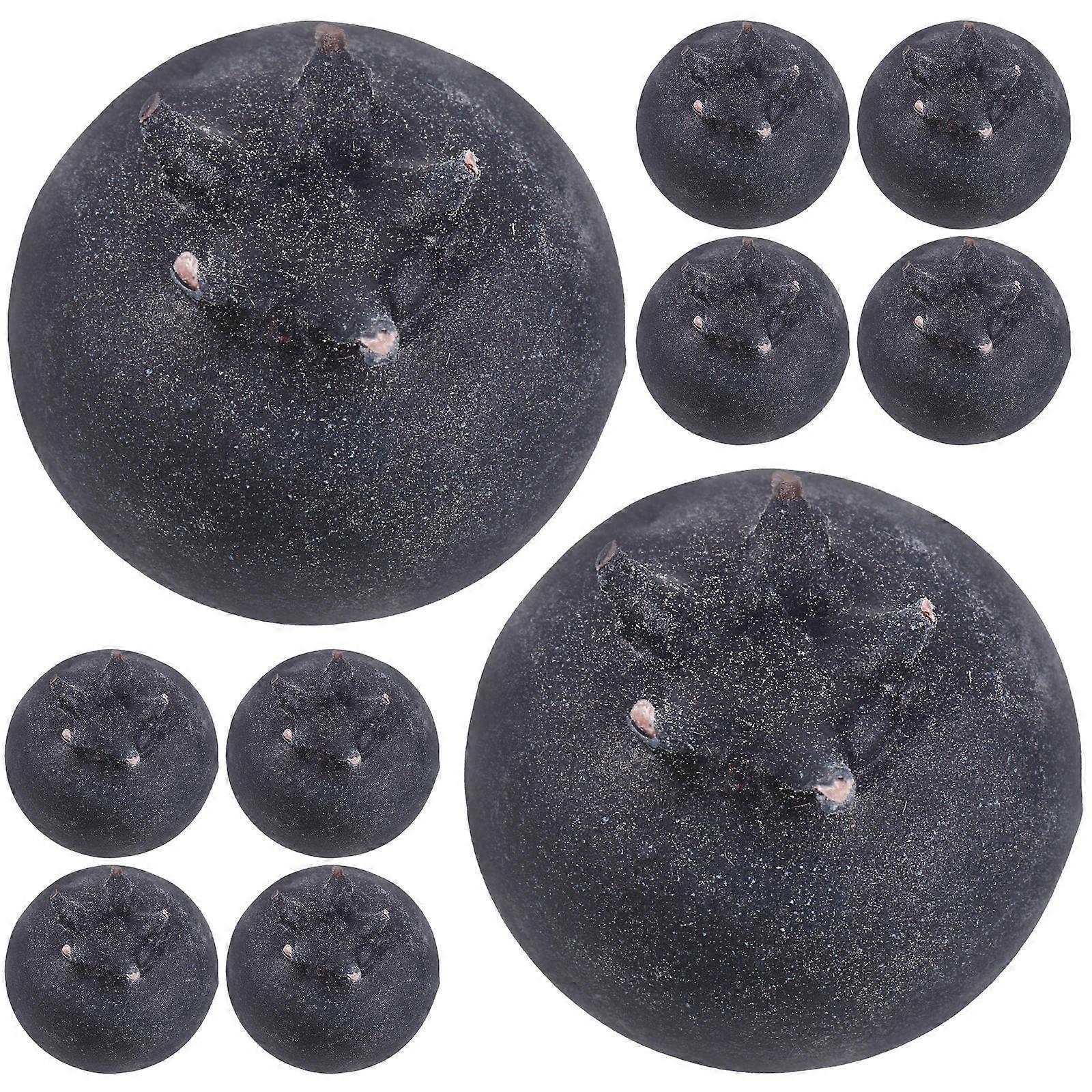 Lifelike Artificial Blueberries for Decor Made of Foam Safe and 20 pcs
