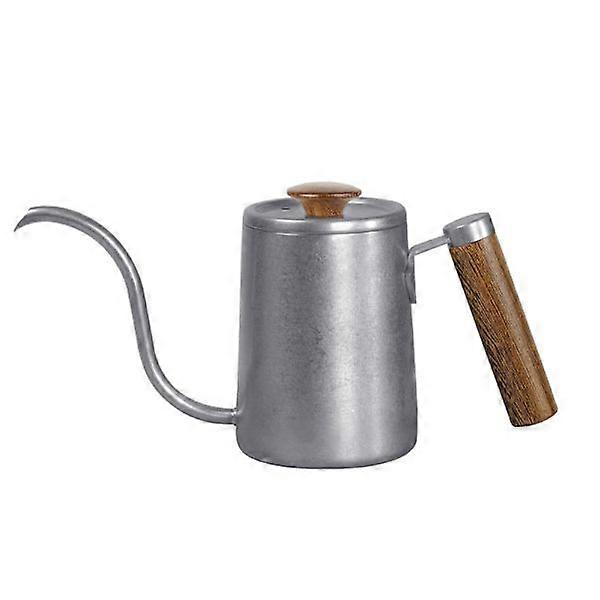 Manual coffee brewing pot with wooden handle, Zhengua brand.