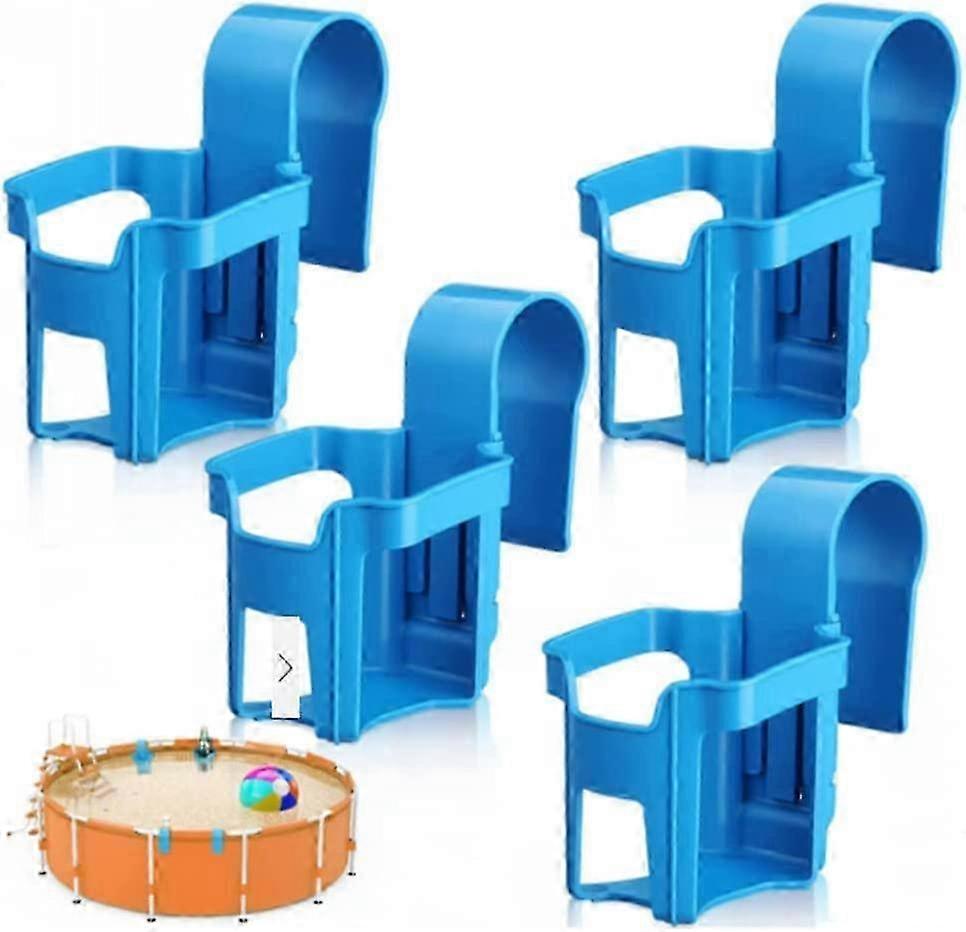 2025 Drink Holder Pool Plastic Pool  Drink Holder (Blue4 Pieces)